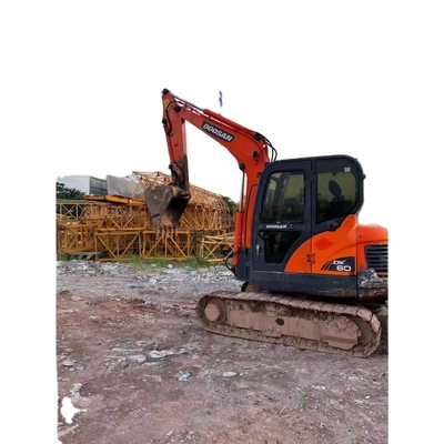 Cheap Used Small Excavators DOOSAN DH60 DH55 Mini Excavators Original Japanese Engine DOOSAN DH60-7 Crawler Excavator 0.34m&amp;#194; &amp;#179;